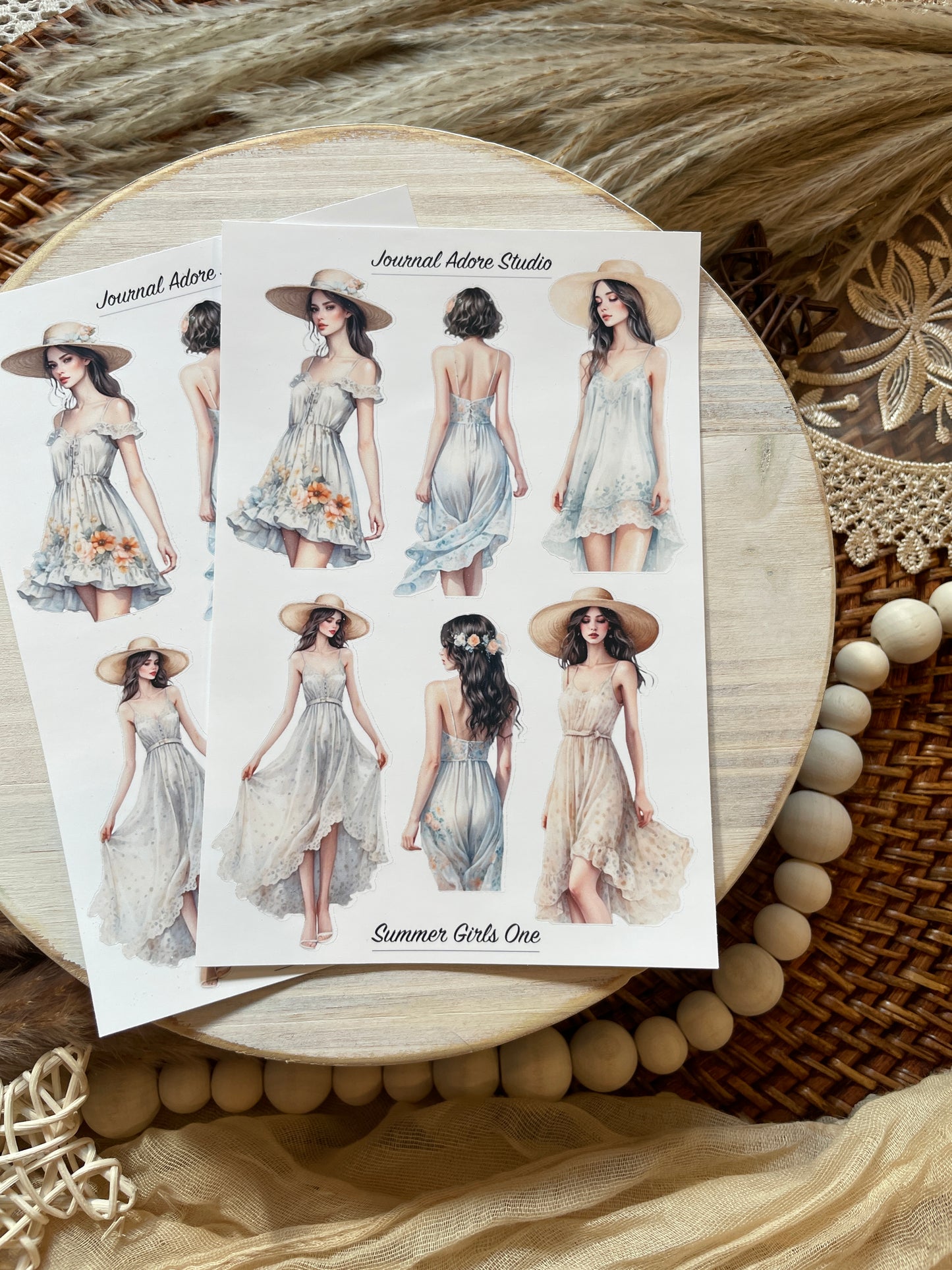 Summer Girls Sticker Sheets