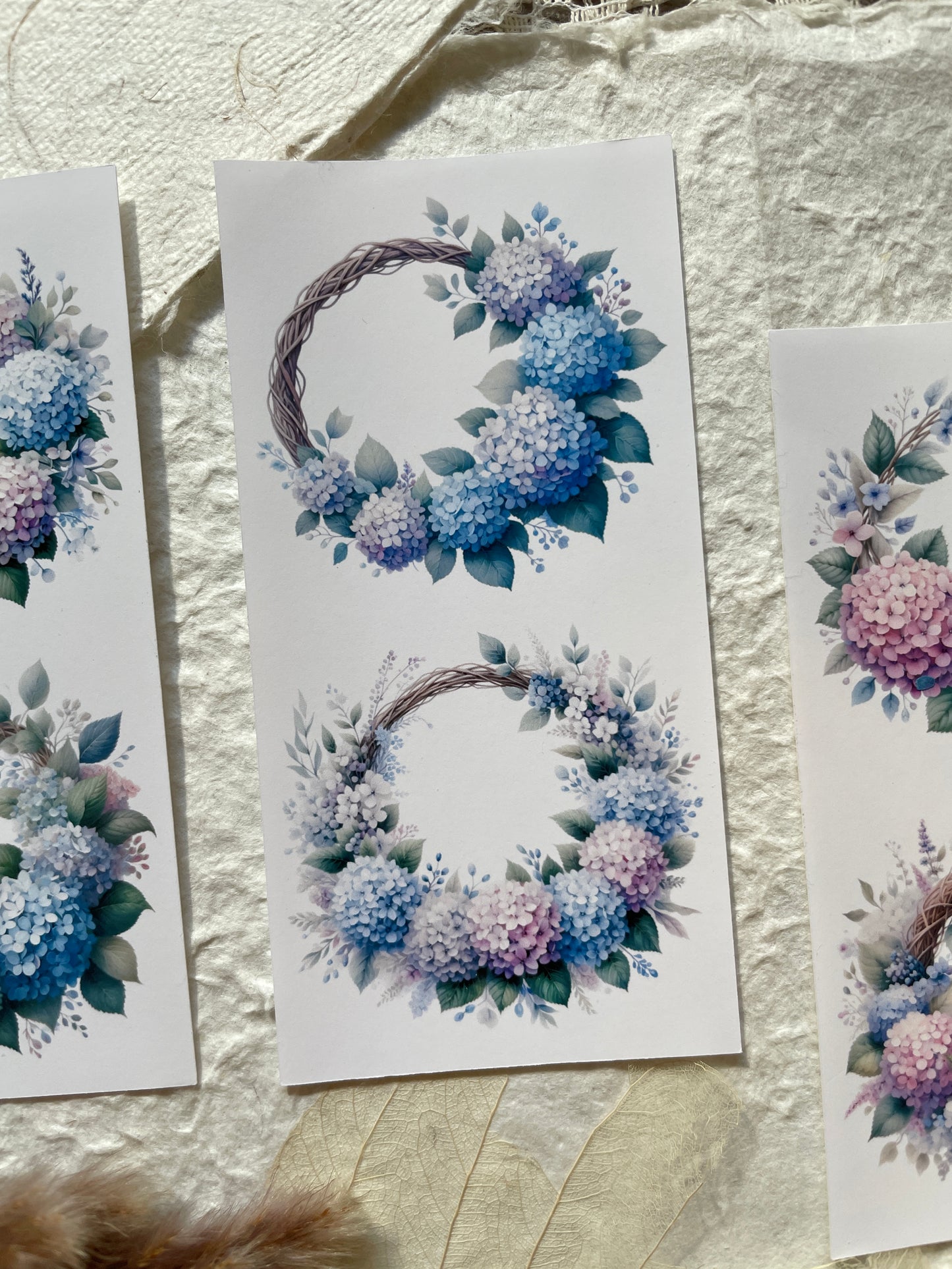 Hydrangea Wreath Memos