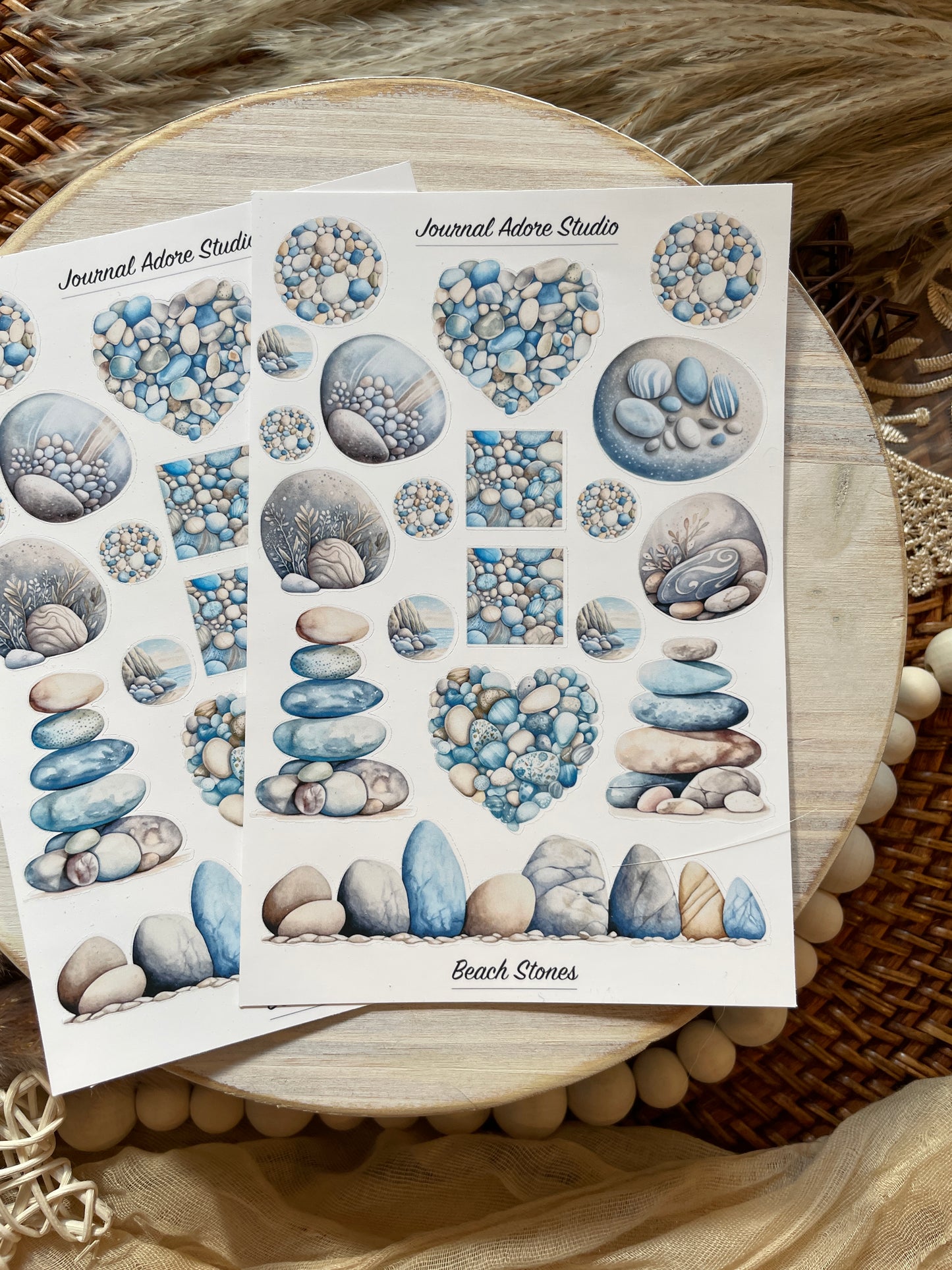 Beach Stones Sticker Sheet