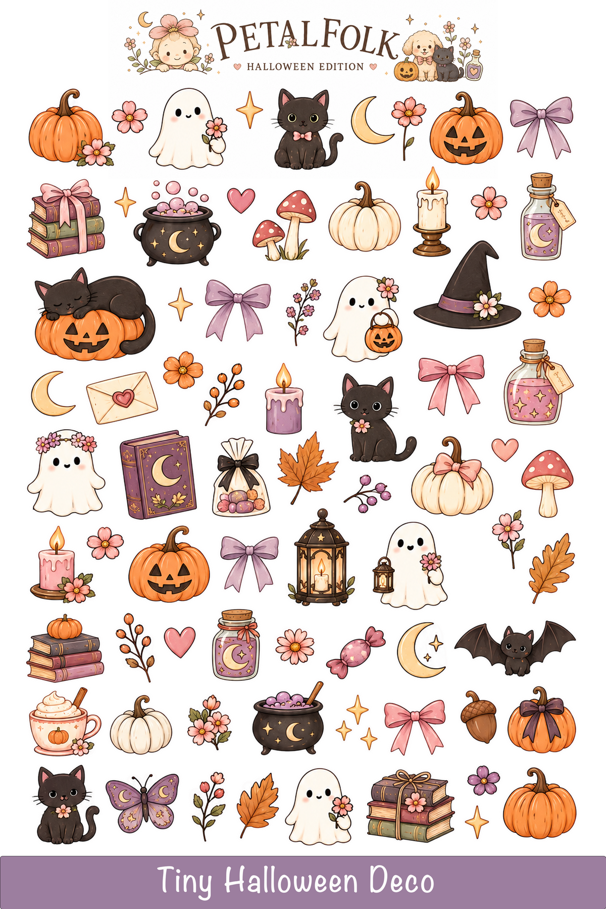 Petalfolk Halloween Edition Sticker Sheets