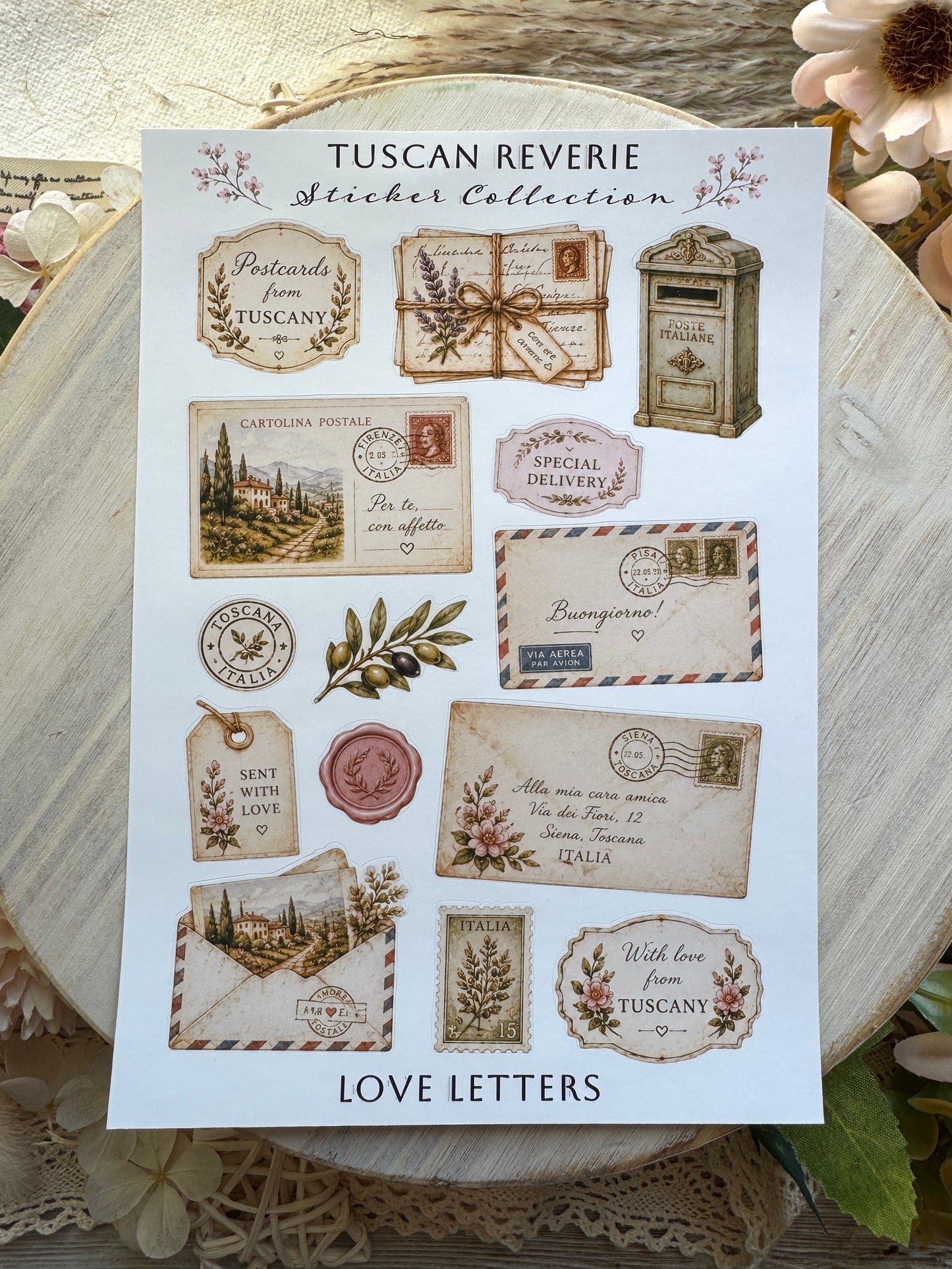 Tuscan Reverie Sticker Sheets
