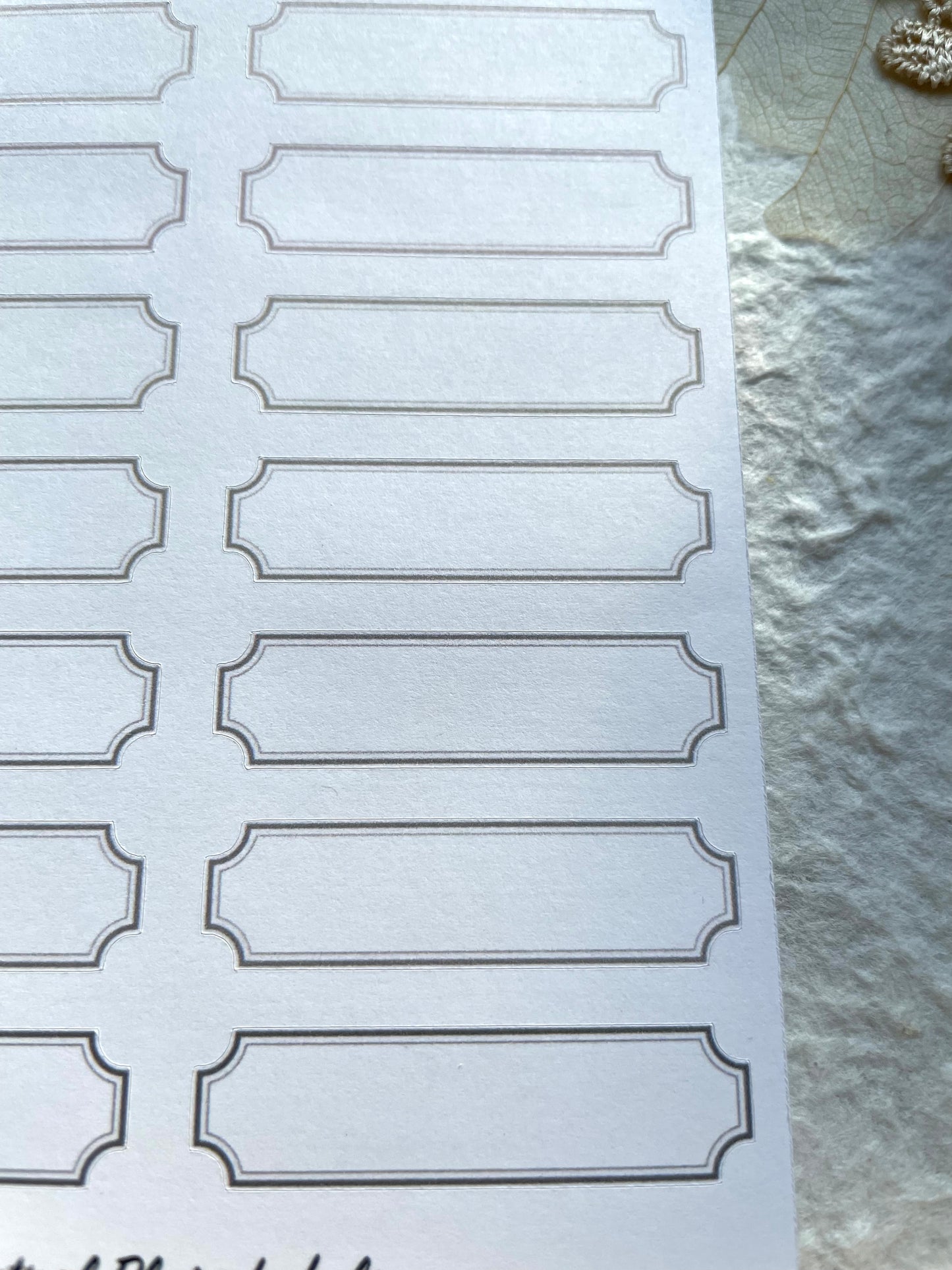 Neutral Labels Sticker Sheet