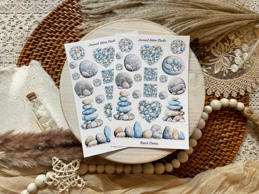 Beach Stones Sticker Sheet