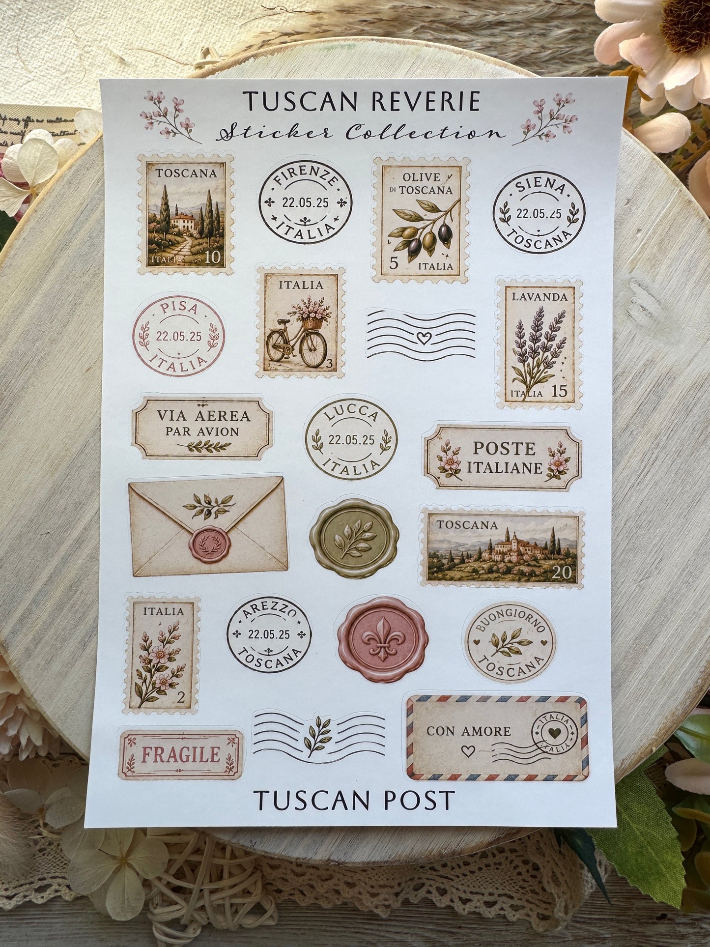 Tuscan Reverie Sticker Sheets