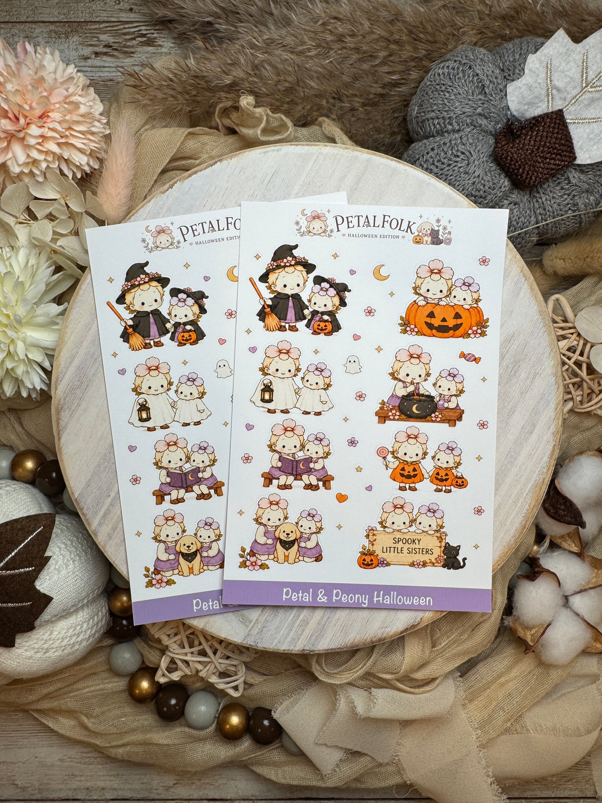 Petalfolk Halloween Edition Sticker Sheets
