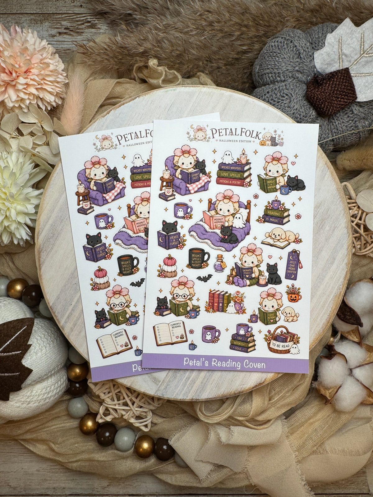 Petalfolk Halloween Edition Sticker Sheets