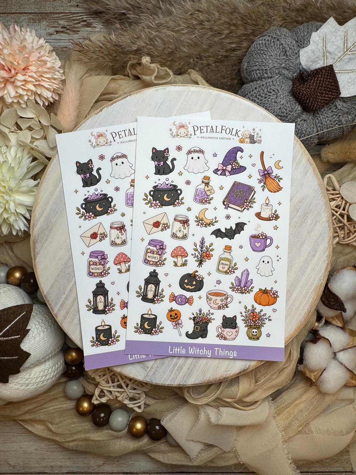 Petalfolk Halloween Edition Sticker Sheets