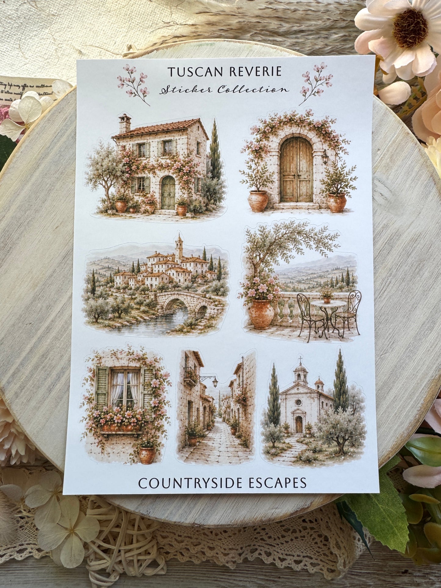 Tuscan Reverie Sticker Sheets