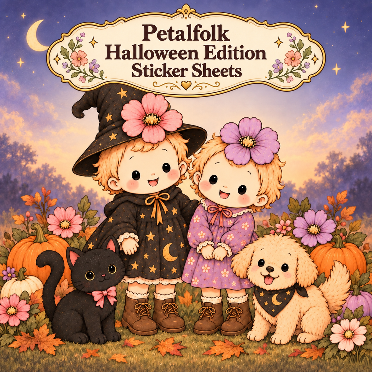 Petalfolk Halloween Edition Sticker Sheets