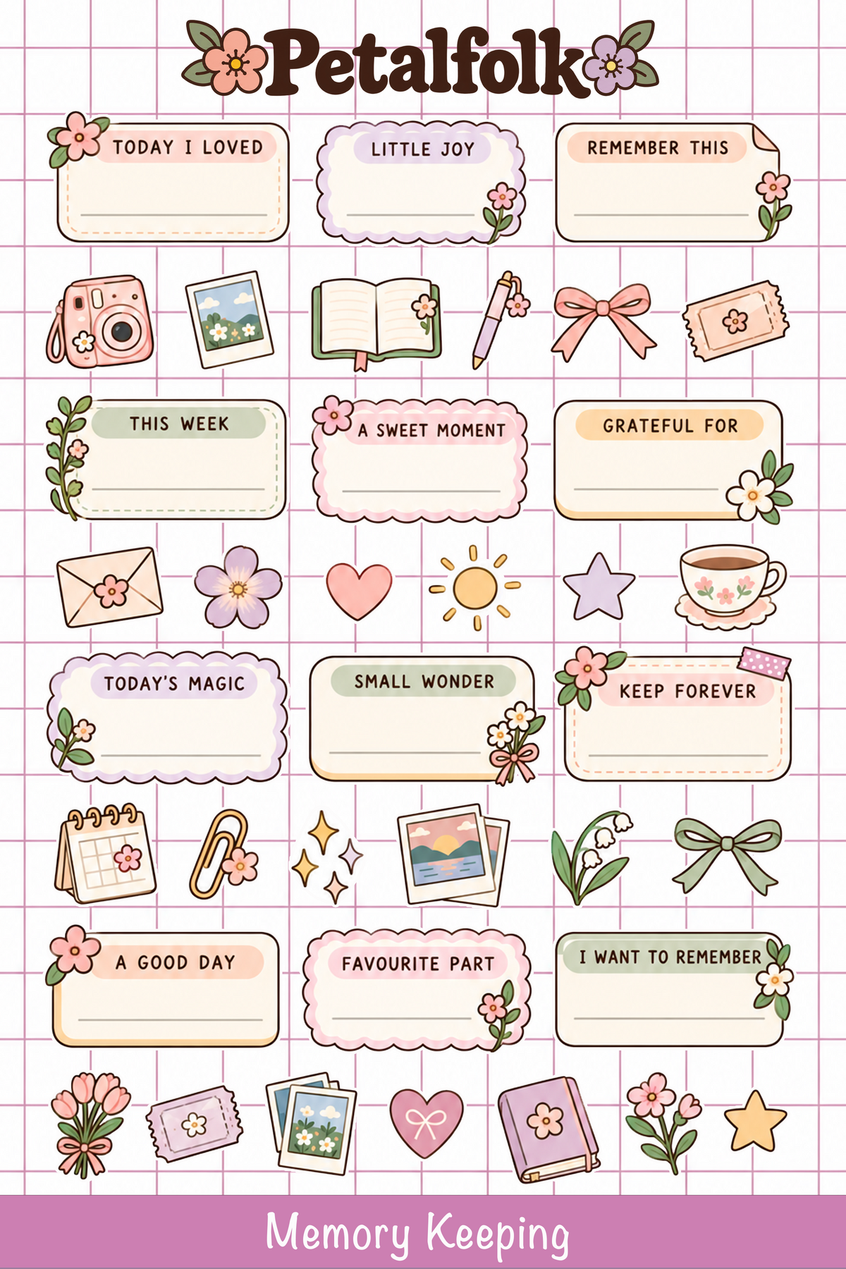 Petalfolk Planner Sticker Sheets