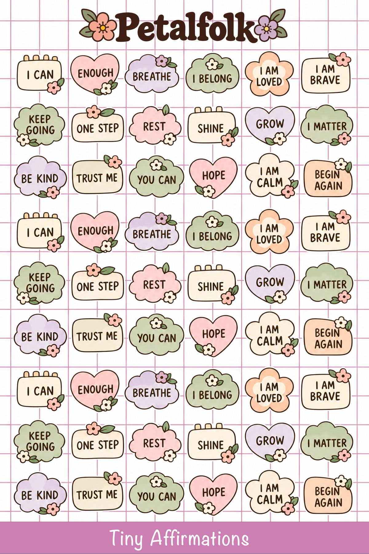 Petalfolk Planner Sticker Sheets